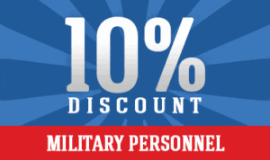 A 10-percent discount for military personnel