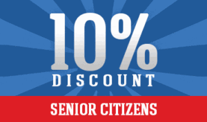 A 10-percent discount for senior citizens